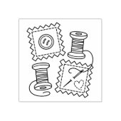 Naadkrafthobby - Naalddraad van Button van de verb Rubberstempel (Afrduk)