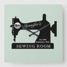 Naadleggingsmachine voor het zogen van naaigarens vierkante klok