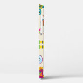 Naadloos, aanraakbaar achtergrondpatroon met klapb Case-Mate iPhone case (Achterkant / Links)