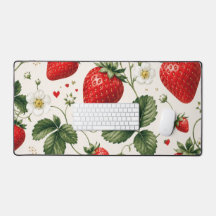 Naadloos aardbei botanisch patroon vintage stijl