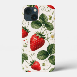 Naadloos Aardbei Botanisch Patroon VintageStijl Case-Mate iPhone Case