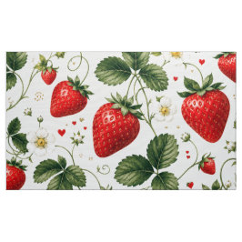 Naadloos aardbeibotanisch patroon vintage stijl stof