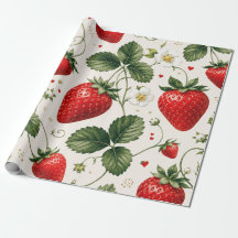 Naadloos aardbeien botanisch patroon vintage stijl
