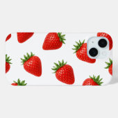 Naadloos Aardbeienpatroon Cute Rode Vrucht Case-Mate iPhone Case (Achterkant (horizontaal))