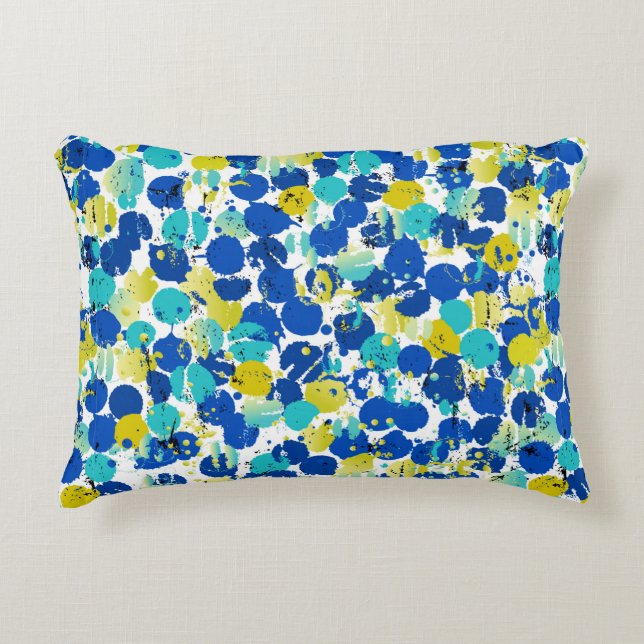 naadloos abstract achtergrondpatroon, met splastie accent kussen (Voorkant)