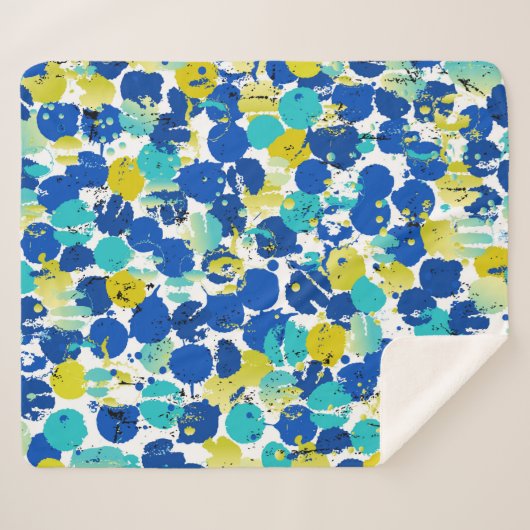 naadloos abstract achtergrondpatroon, met splastie sherpa deken (Voorkant (horizontaal))