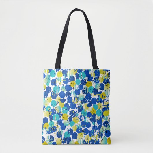 naadloos abstract achtergrondpatroon, met splastie tote bag (Voorkant)