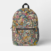 naadloos abstract bedrukte rugzak (Voorkant)