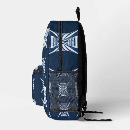 naadloos abstract bedrukte rugzak (Rechts)