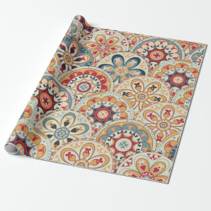 Naadloos abstract behang met cirkels trendy co cadeaupapier