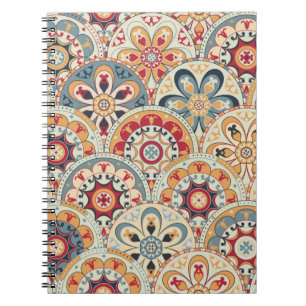 Naadloos abstract behang met cirkels trendy co notitieboek