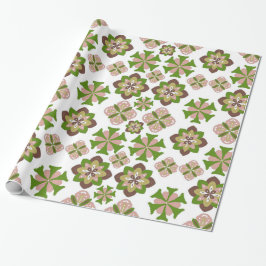 naadloos abstract bloemmotief cadeaupapier