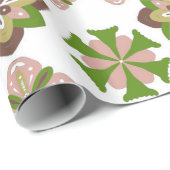 naadloos abstract bloemmotief cadeaupapier (Rol Hoek)