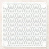 Naadloos Abstract geometrisch modern patroon Glazen Onderzetter (Achterkant)