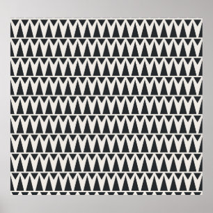 Naadloos Abstract geometrisch modern patroon Poster