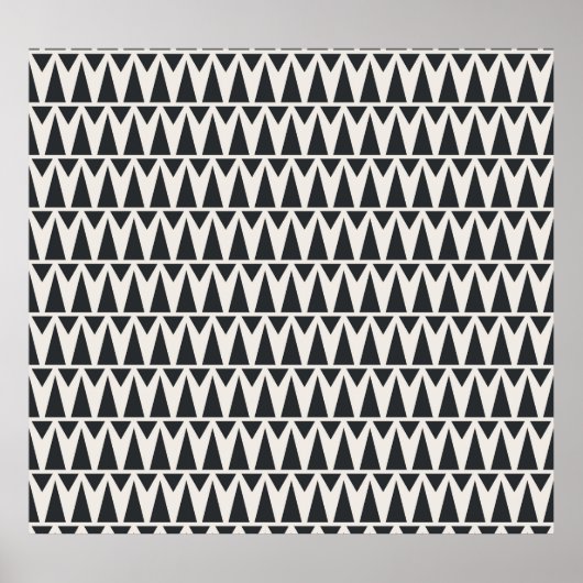 Naadloos Abstract geometrisch modern patroon Poster (Voorkant)