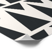 Naadloos Abstract geometrisch modern patroon Poster (Hoek)