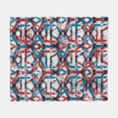 Naadloos abstract geometrisch patroon in vlakke ro fleece deken (Voorkant (Horizontaal))