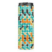 Naadloos abstract geometrisch patroon van de retro thermosbeker (Achterkant)