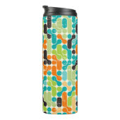 Naadloos abstract geometrisch patroon van de retro thermosbeker (Geroteerd rechts)
