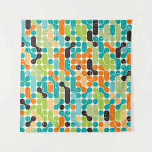 Naadloos abstract geometrisch patroon van de retro wandkleed