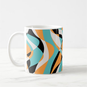 Naadloos abstract golfpatroon. Prachtig naadloos Koffiemok