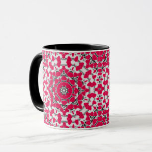 Naadloos abstract mandala harten helder rond orna mok