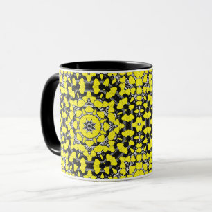 Naadloos abstract mandala harten helder rond orna mok