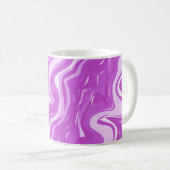 Naadloos Abstract marmer roze patroon Koffiemok (Voorkant rechts)