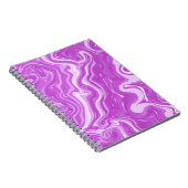 Naadloos abstract marmer roze patroon notitieboek (Rechterzijde)
