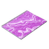 Naadloos abstract marmer roze patroon notitieboek (Linkerzijde)