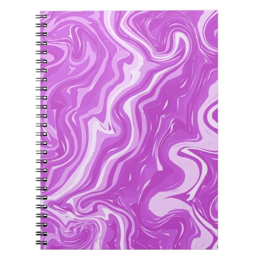 Naadloos abstract marmer roze patroon notitieboek (Voorkant)