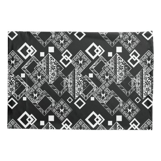 Naadloos abstract modern decoratief decoratief pat kussensloop (Achterkant)