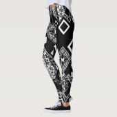 Naadloos abstract modern decoratief decoratief pat leggings (Links)