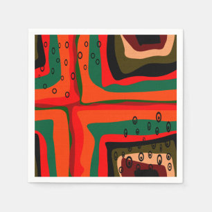 Naadloos abstract modern retro kleurenpatroon of servet