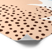Naadloos abstract natuur patroon op witte achtergr poster (Hoek)