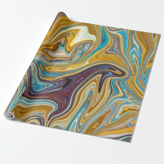 Naadloos abstract patroon cadeaupapier (Uitgerold)