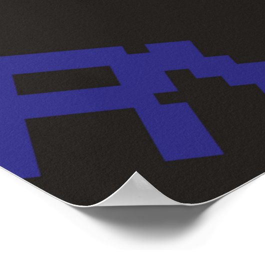 naadloos abstract patroon in pixelspelstijl. Wit Poster (Hoek)