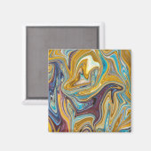Naadloos abstract patroon magneet (Voorkant / Achterkant)