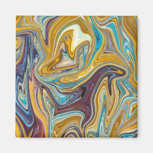 Naadloos abstract patroon magneet