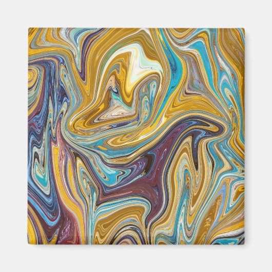 Naadloos abstract patroon magneet (Voorkant)