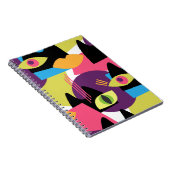 Naadloos abstract patroon met abstracte uitslag notitieboek (Rechterzijde)