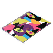 Naadloos abstract patroon met abstracte uitslag notitieboek (Linkerzijde)