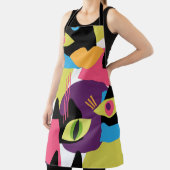 Naadloos abstract patroon met abstracte uitslag schort (Insitu)