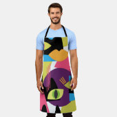 Naadloos abstract patroon met abstracte uitslag schort (Gedragen)