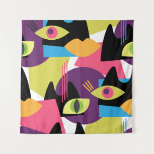 Naadloos abstract patroon met abstracte uitslag wandkleed