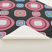 Naadloos abstract patroon met het afbeelding ovaal sherpa deken (3/4)