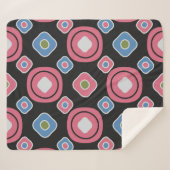 Naadloos abstract patroon met het afbeelding ovaal sherpa deken (Voorkant (horizontaal))