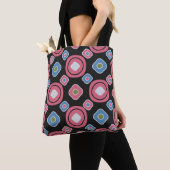 Naadloos abstract patroon met het afbeelding ovaal tote bag (Dichtbij)