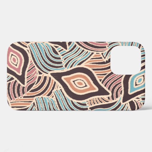 Naadloos abstract patroon met het afbeelding van g Case-Mate iPhone case (Achterkant (horizontaal))